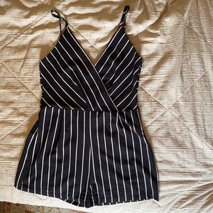Cute black and white romper